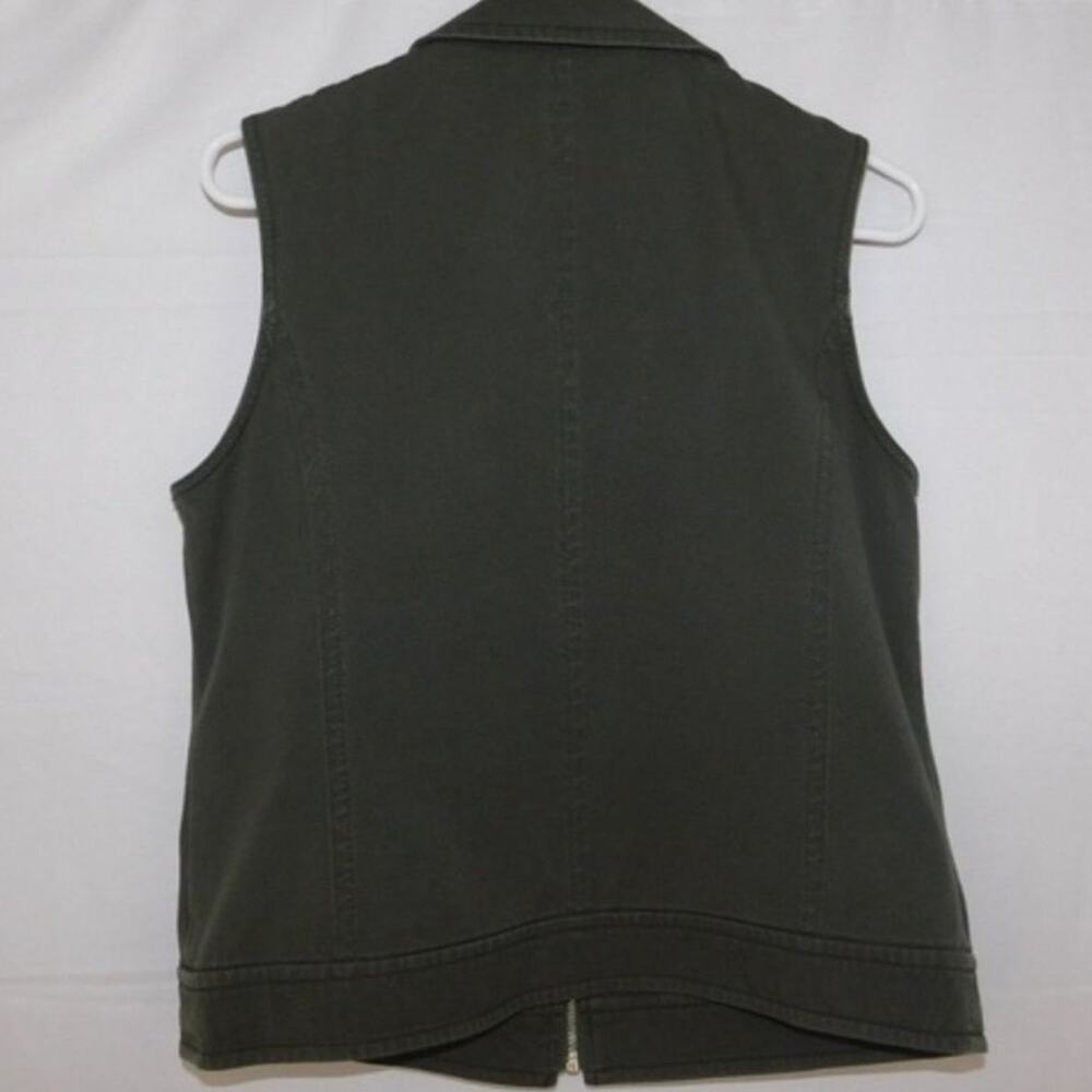 Tanjay Women's Zip Up Denim Vest Size Small - Picture 4 of 4